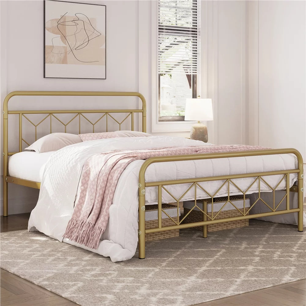 Twin Black Metal Bed Frame I633594