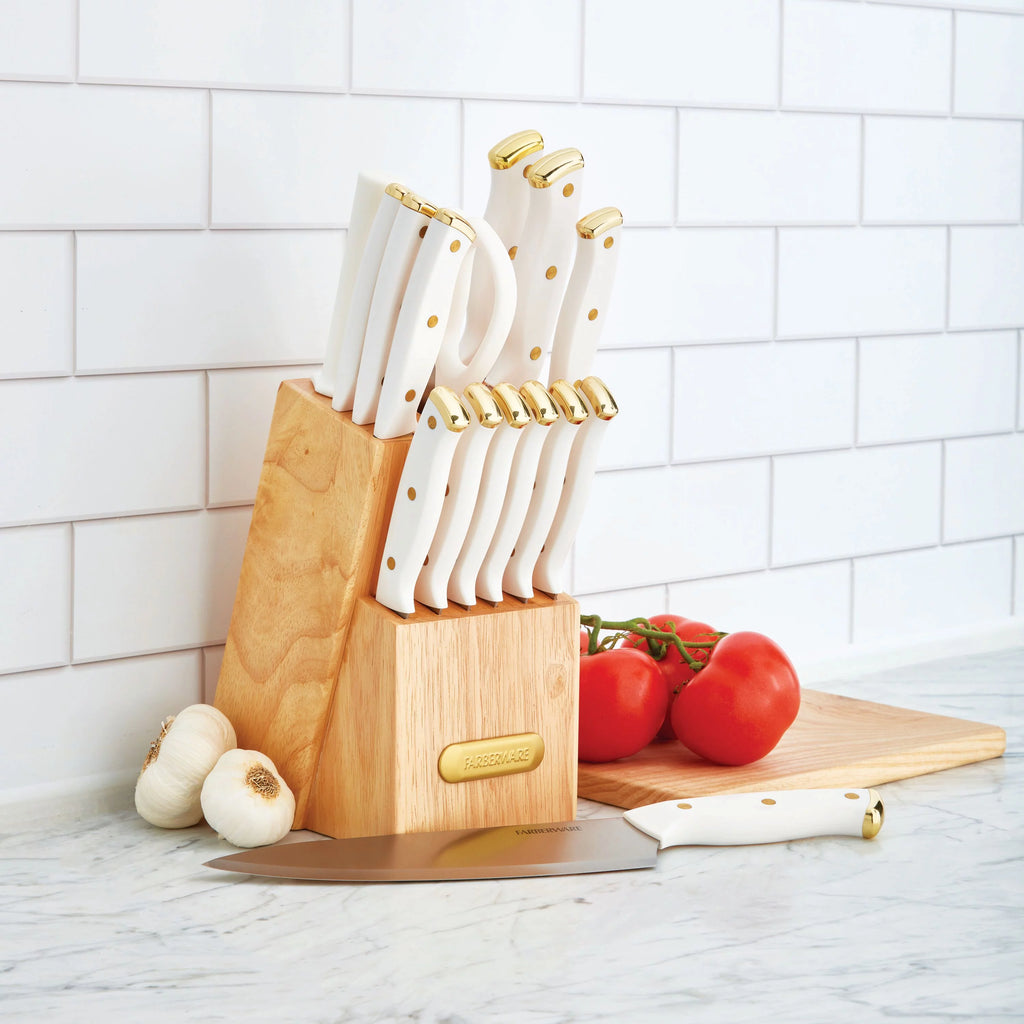 15-Piece Forged Triple Riveted Knife Set with Block X261