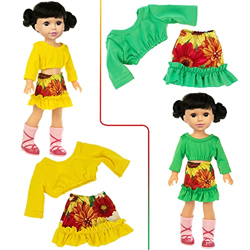 10 Sets 14.5 Inch Doll Clothes and Party Dress Y302023
