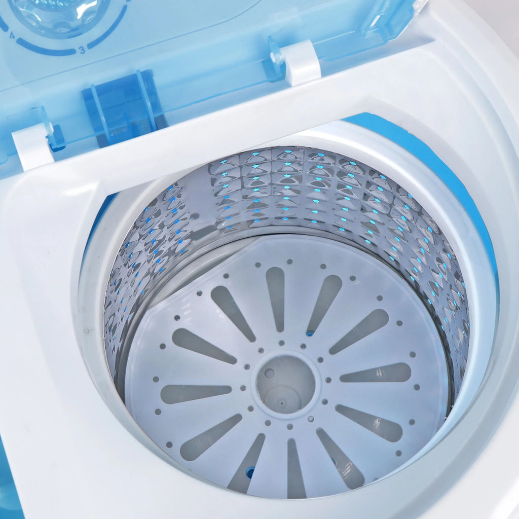 Portable Compact Washer 10lbs Blue White O172235