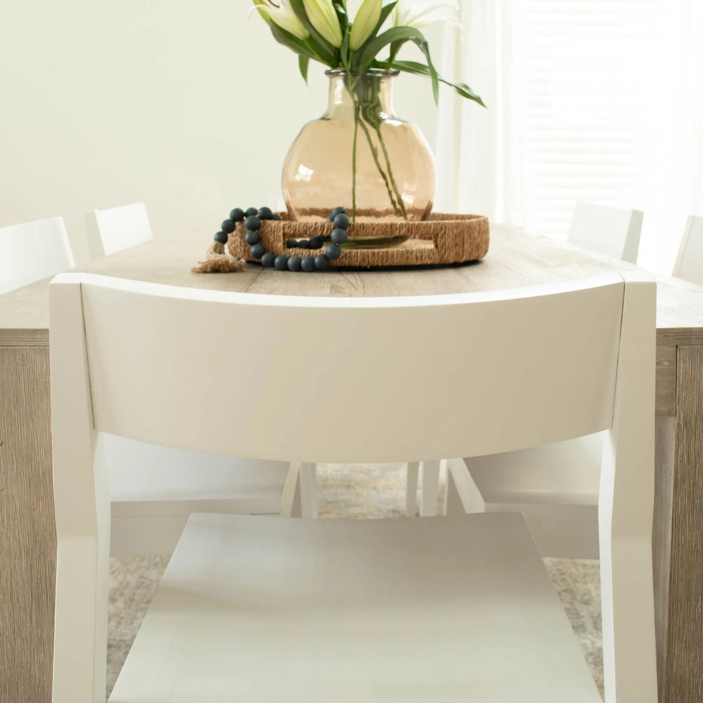 White Wooden Dining Chair O641
