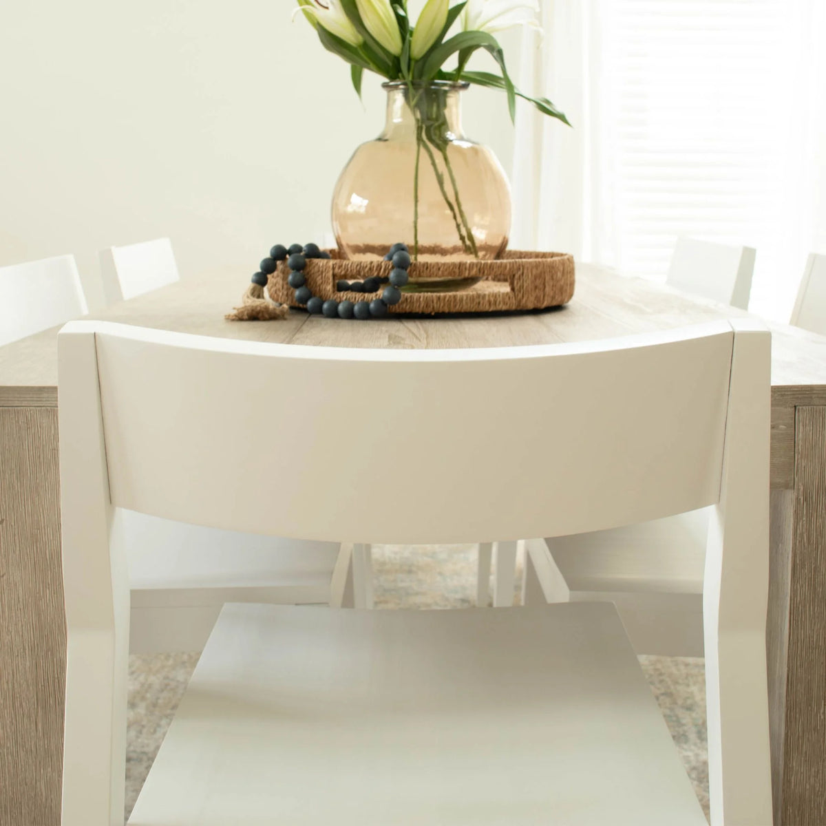 White Wooden Dining Chair O641