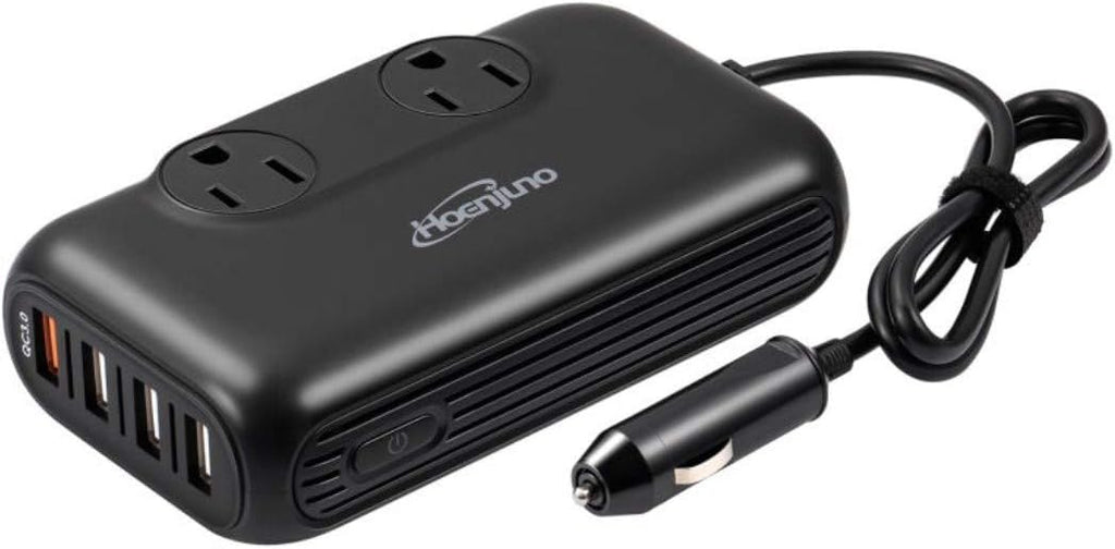200W Car Power Inverter DC 12V to 110V AC 4 Ports USB QC 3.0 G153