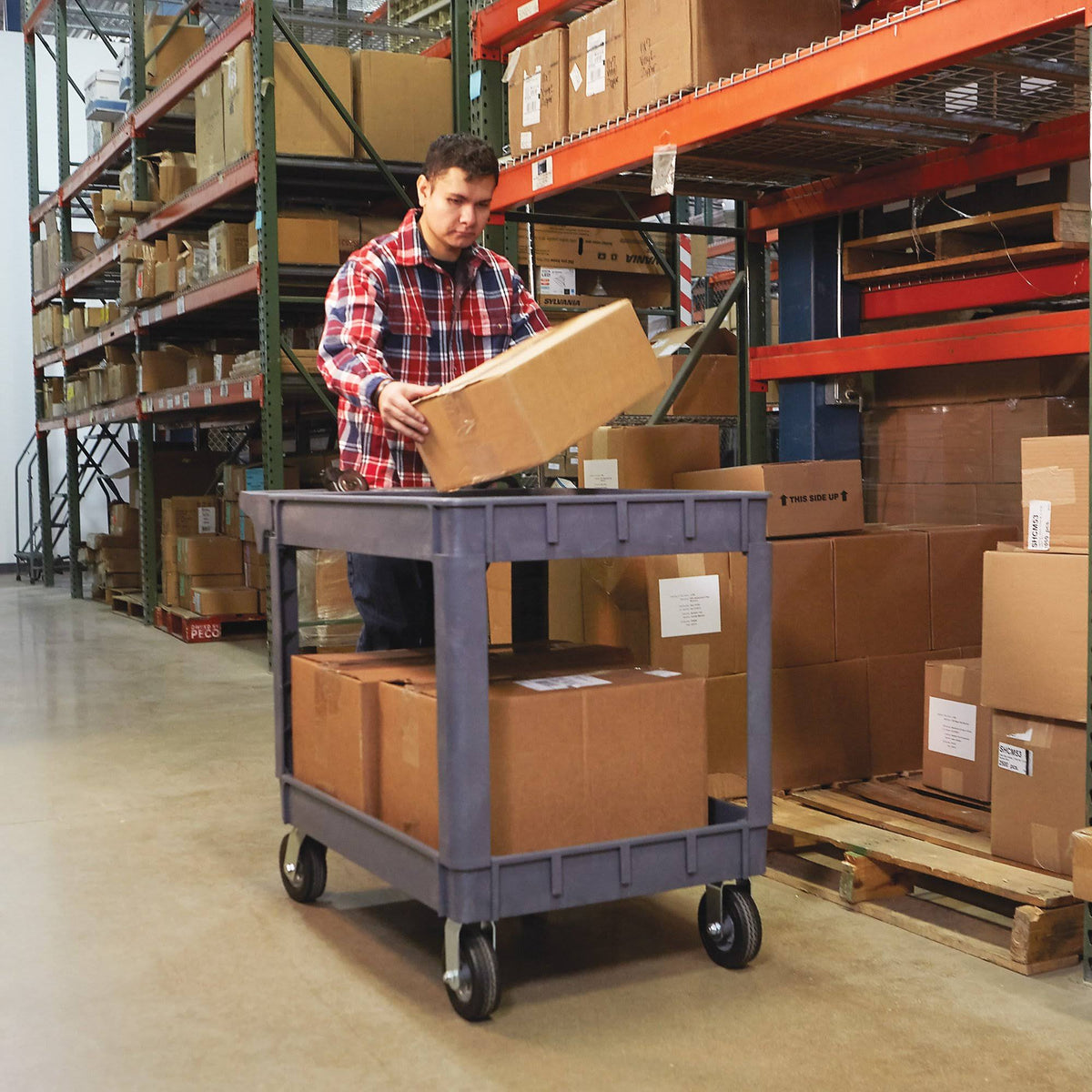 500-Lb. Utility Cart with Flat-Free Tires C42748