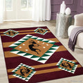 Woven Southwestern Native Geometric Rug K581874