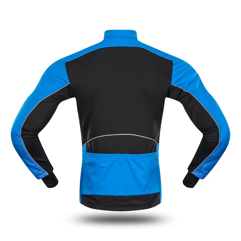 Men's Windproof Cycling Jacket Thermal Polar Fleece U36217