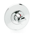 Flat Black Thermostatic Trim Plate with Handle P714251
