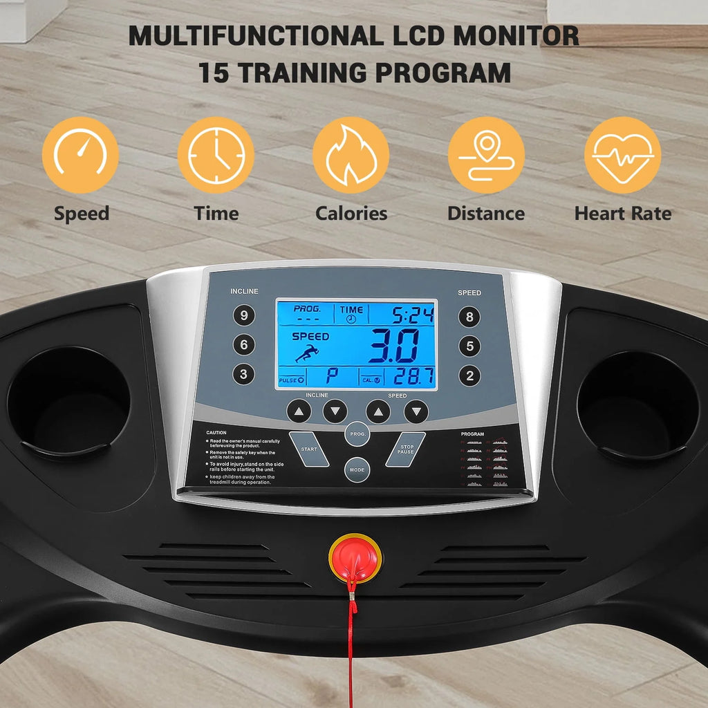 2.5 HP Treadmill with 12% Auto Incline P693