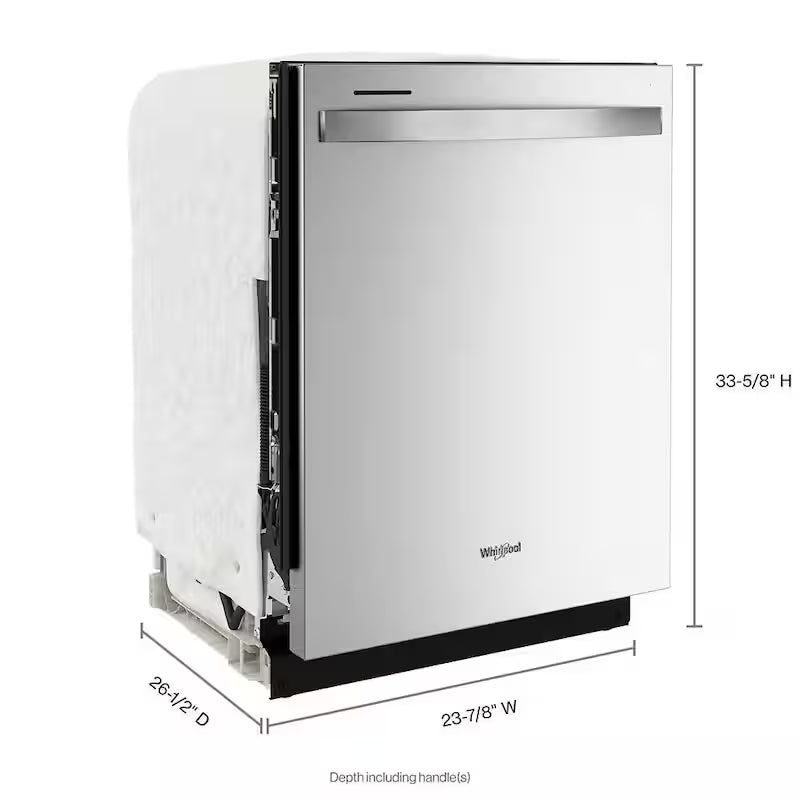 Fingerprint Resistant Stainless Steel Built-In Dishwasher with Third Level Rack U2392