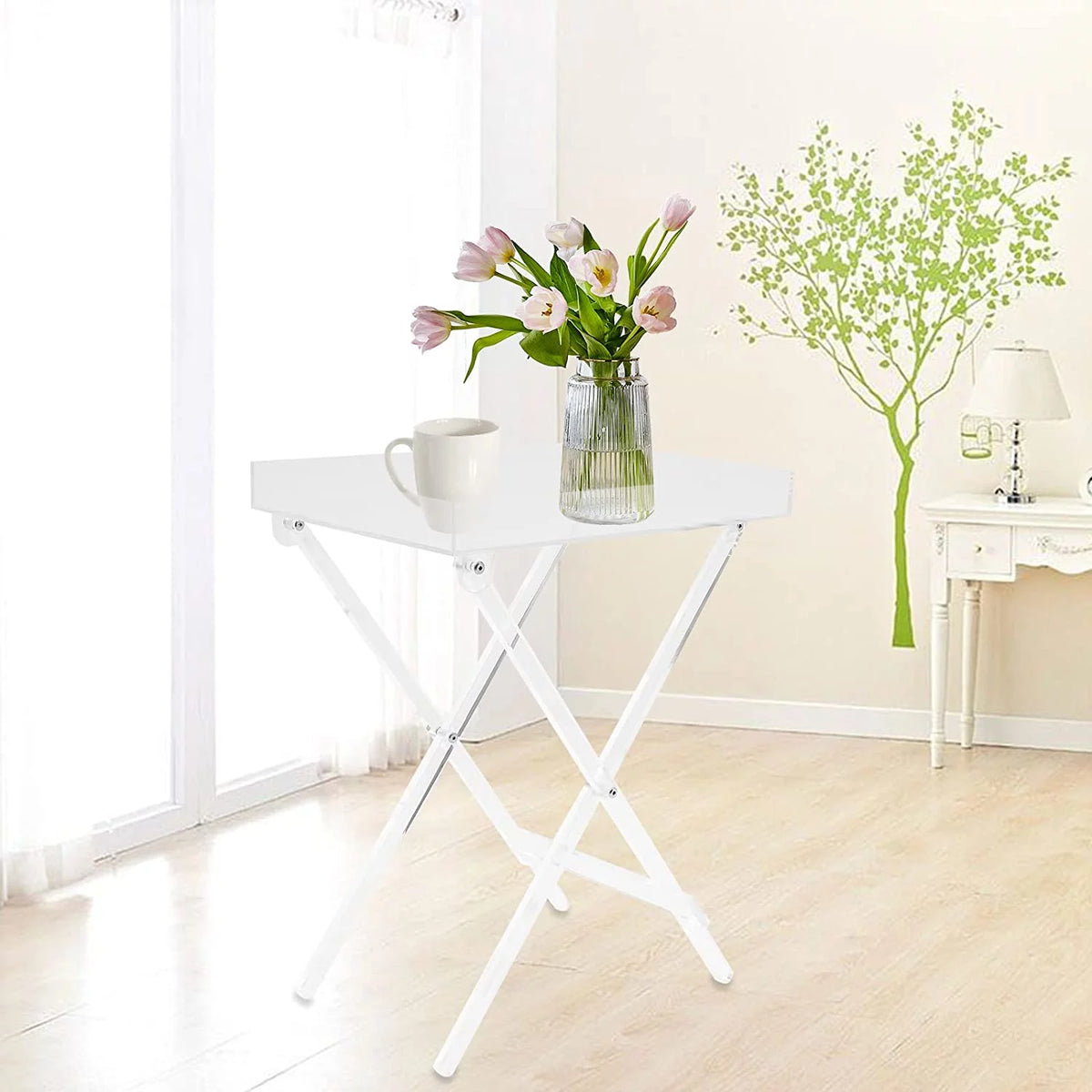 Clear Acrylic Folding Tray Table X7574