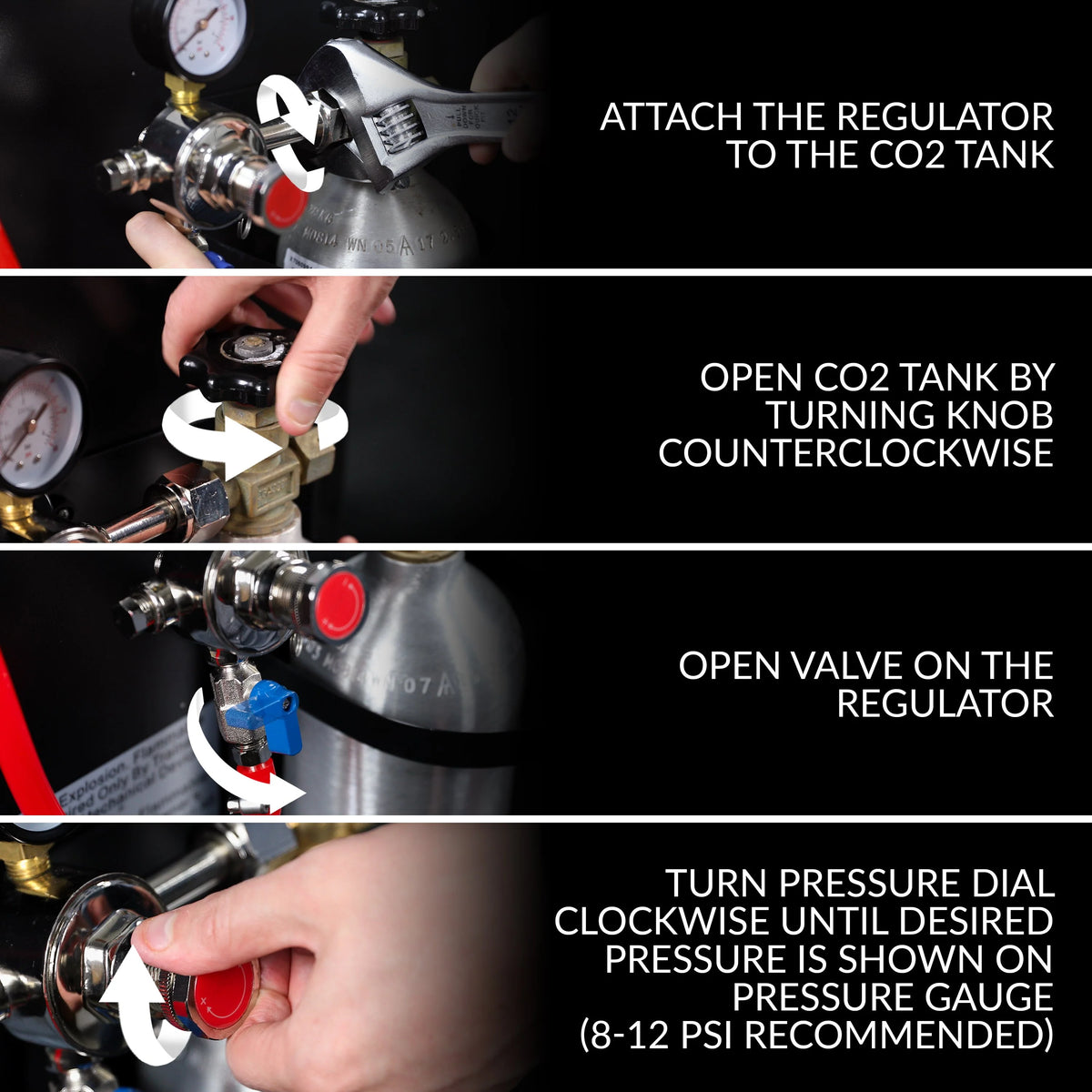 4.9 Cu. Ft. Black Stainless Steel Kegerator Draft Beer Dispenser A1292