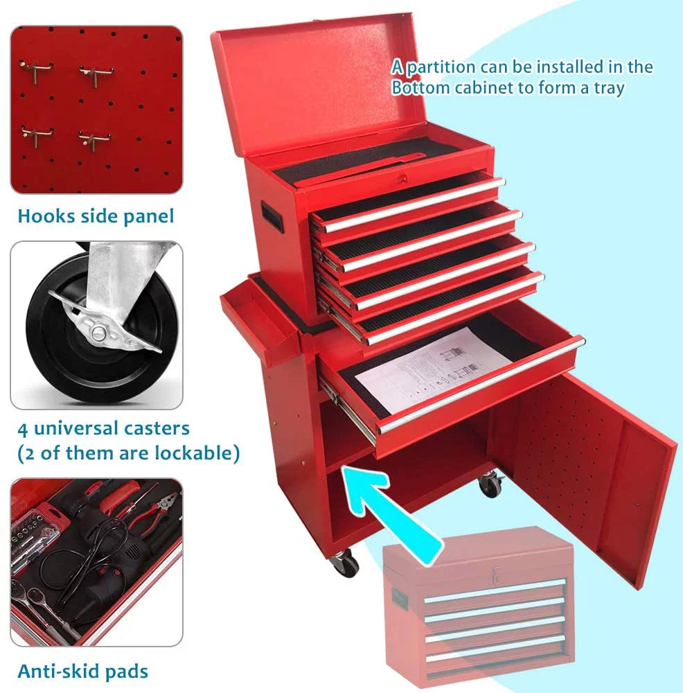 Black 5 Drawer Rolling Tool Chest X332085
