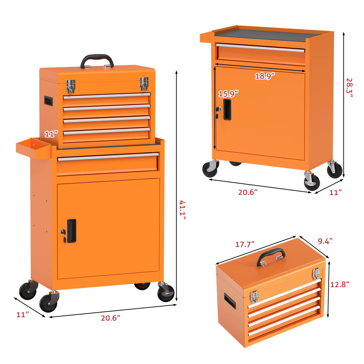 Black 5 Drawer Rolling Tool Chest X332085