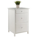 White Wood File Cabinet M432