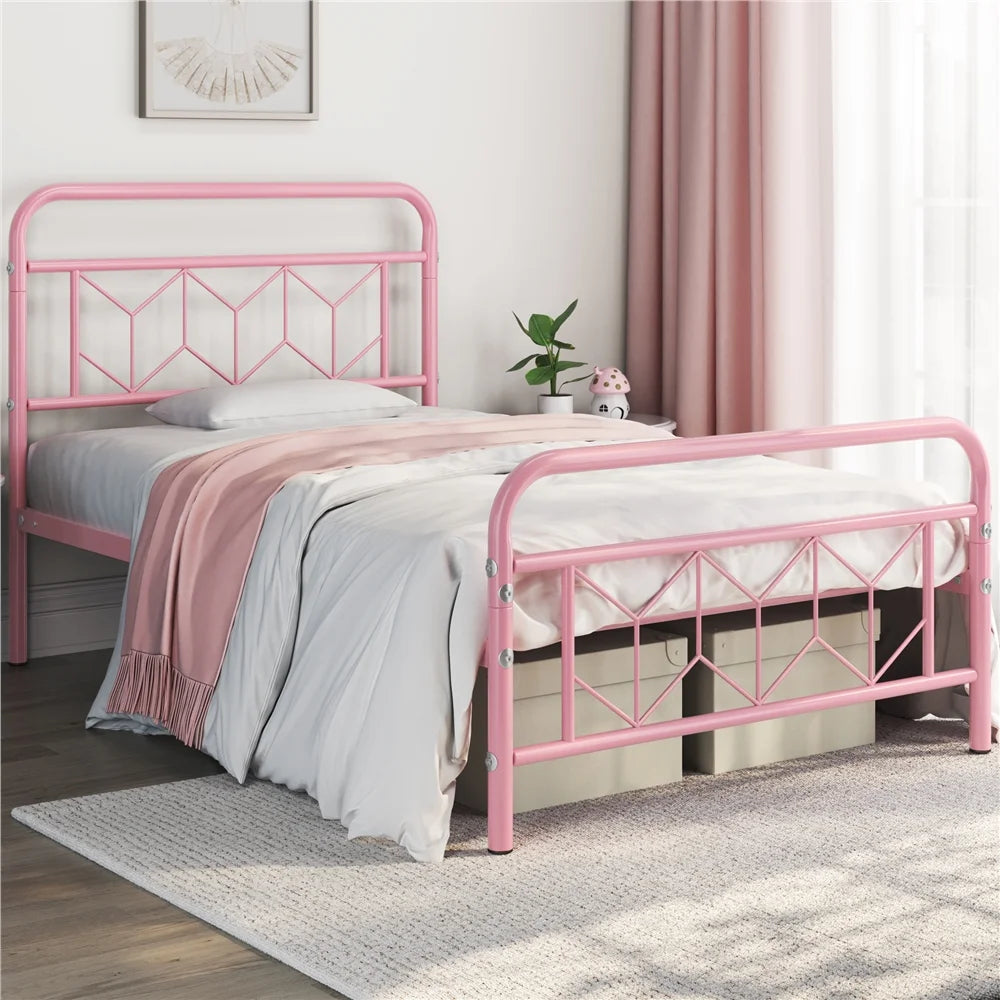 Twin Black Metal Bed Frame I633594