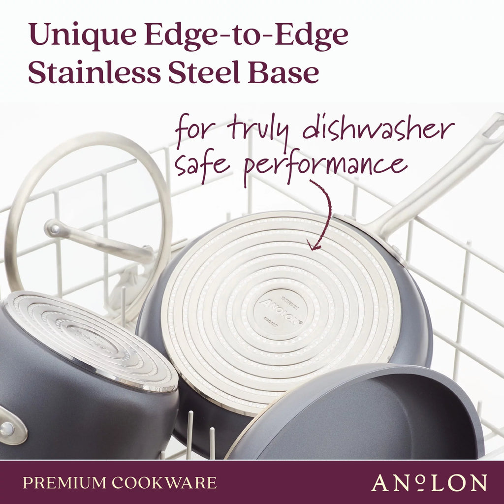 2 Piece Hard-Anodized Nonstick Frying Pan Set I719323
