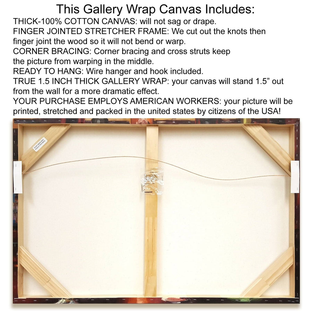 Abstract Giclee Print on Wrap Canvas 28x37x22 Q71583