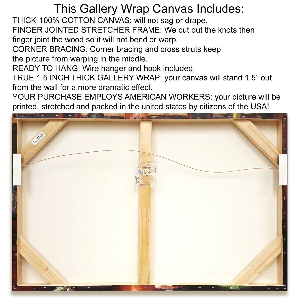 Abstract Giclee Print on Wrap Canvas 28x37x22 Q71583