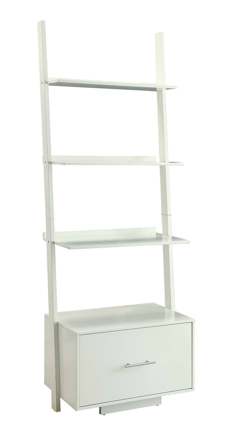 Ladder Bookcase with File Drawer J3153