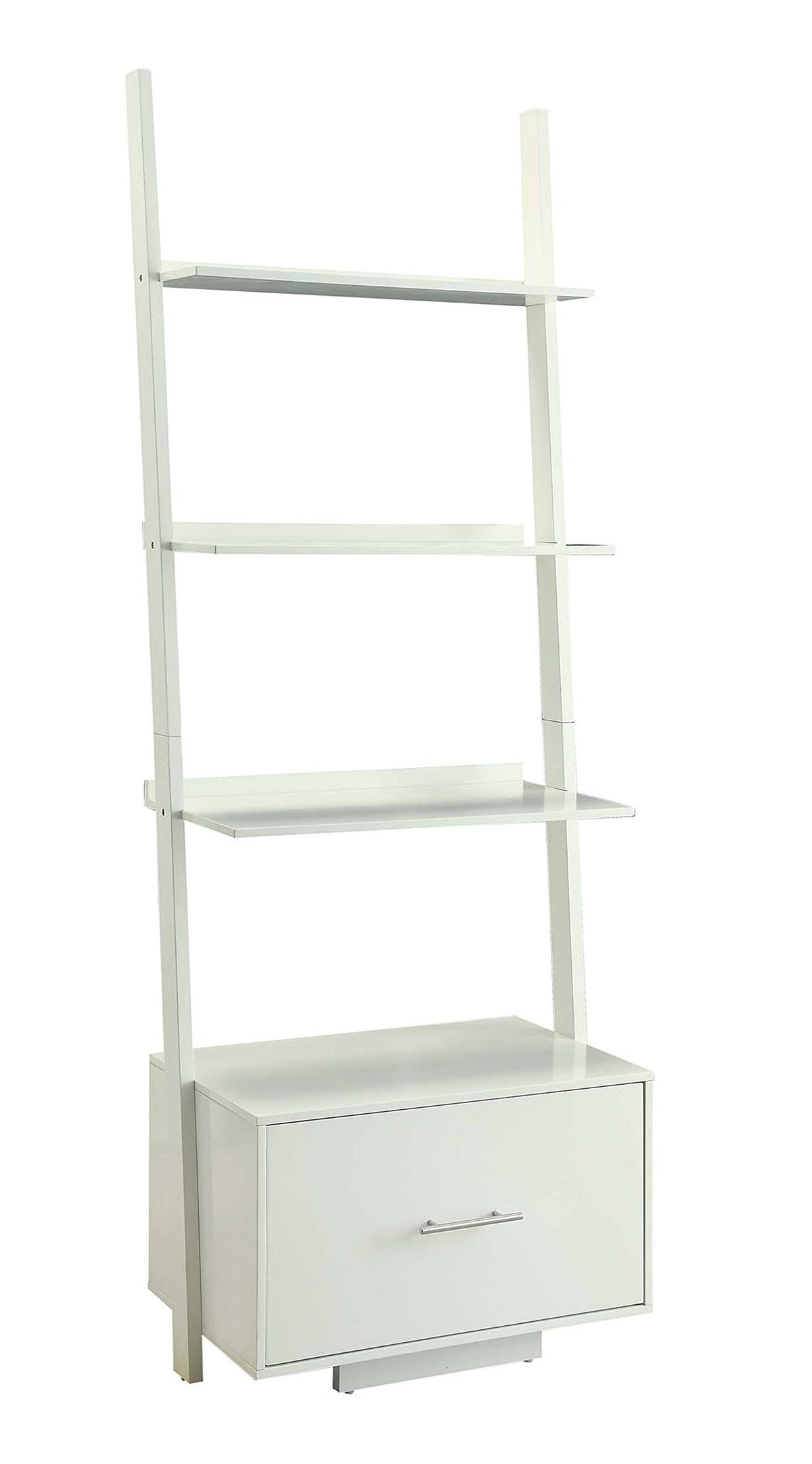 Ladder Bookcase with File Drawer J3153