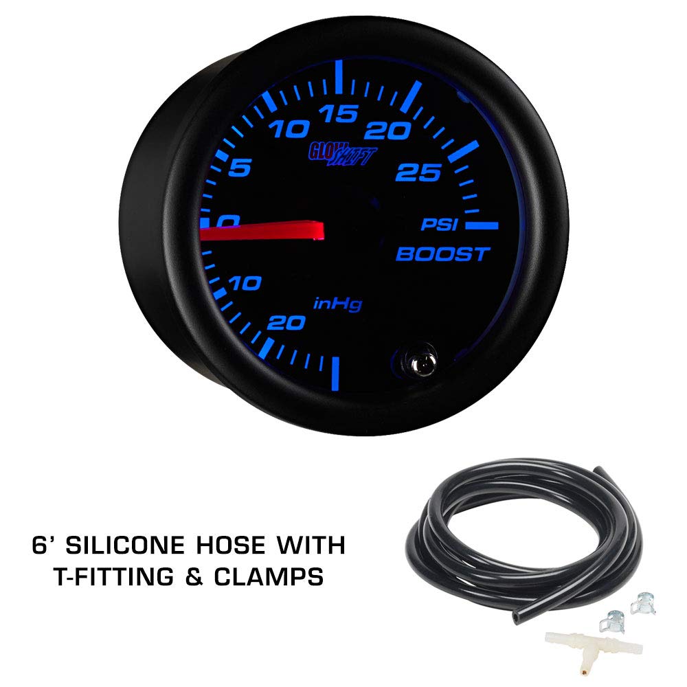 Tinted 7 Color Boost Vacuum Oil Pressure Fuel Pressure Gauges D82070