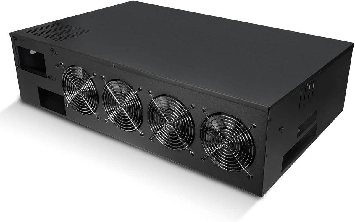 8 GPU Mining Rig Case with Cooling Fans and Motherboard F94410