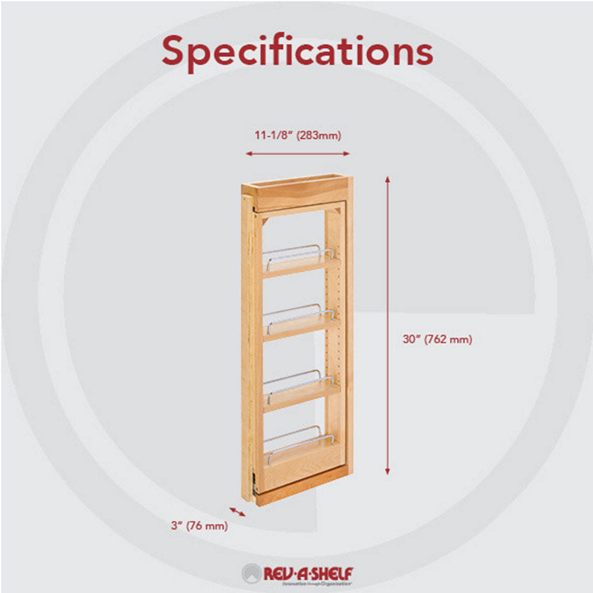 Pull-Out Between Cabinet Wall Filler Q79389