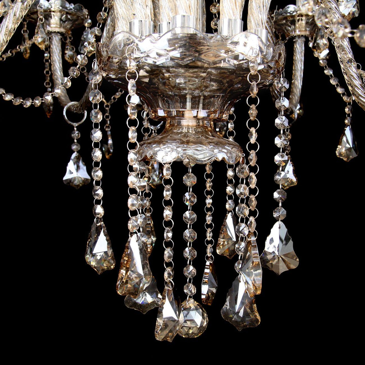 15 Lights Cognac K9 Crystal Chandelier N9667