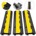 3 Pcs 2-Cable Rubber Electrical Wire Cover Protector Ramp B259