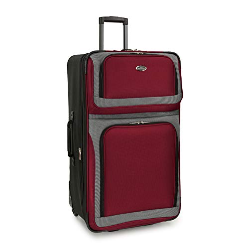 Blue 3-Piece Set Lightweight Expandable Softside Rolling Luggage J5801