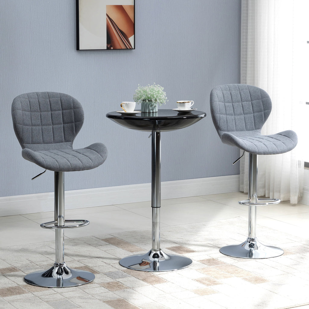 Round Adjustable Bar Table with Metal Base T1589