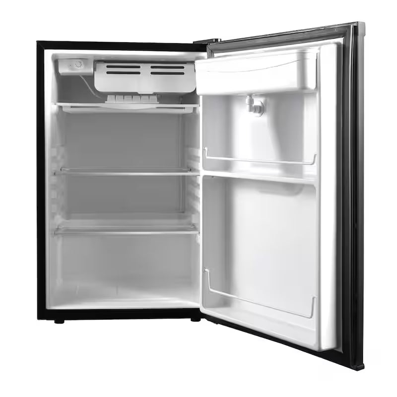 Black Retro Mini Refrigerator with Water Dispenser P6996