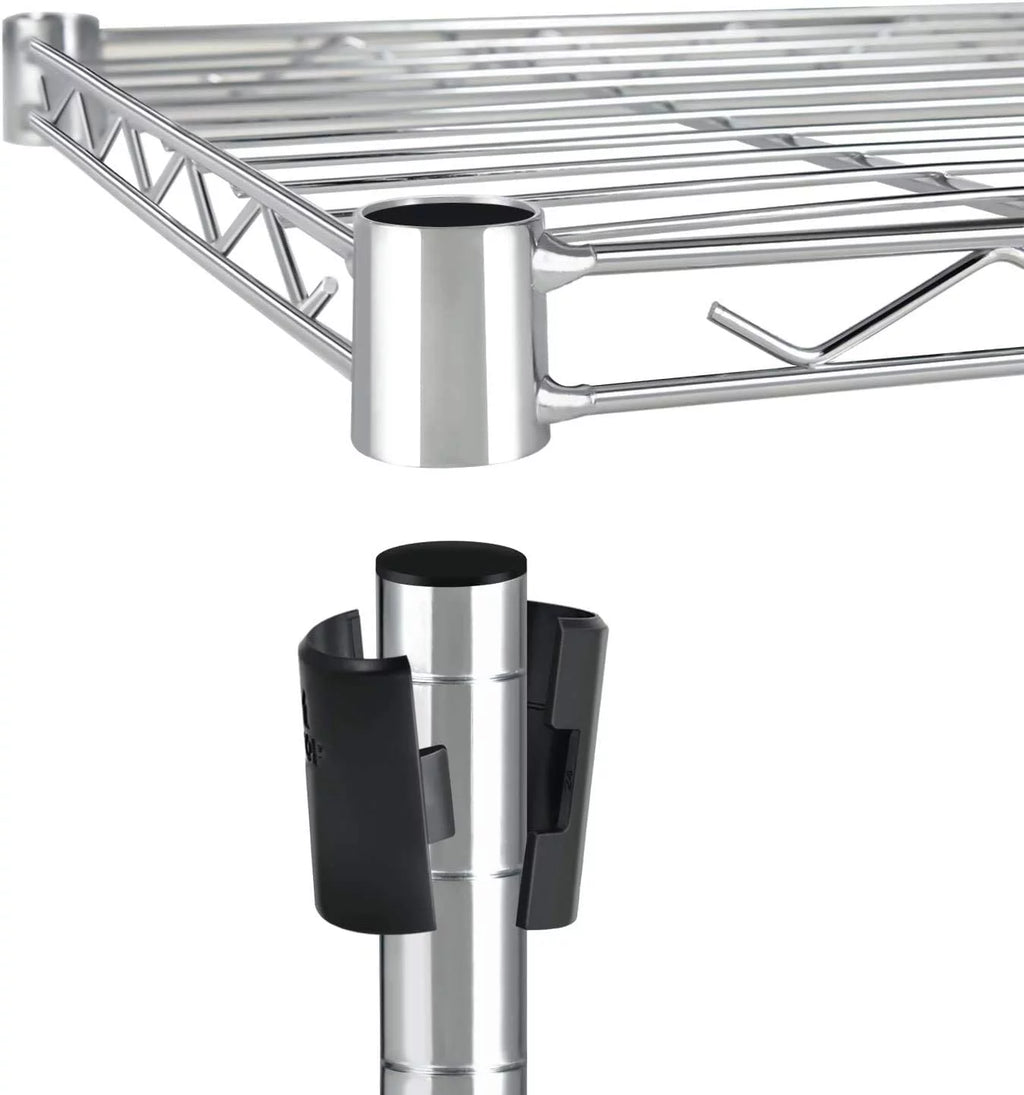 Heavy Duty 3-Shelf Steel Wire Shelving with Wheels T692