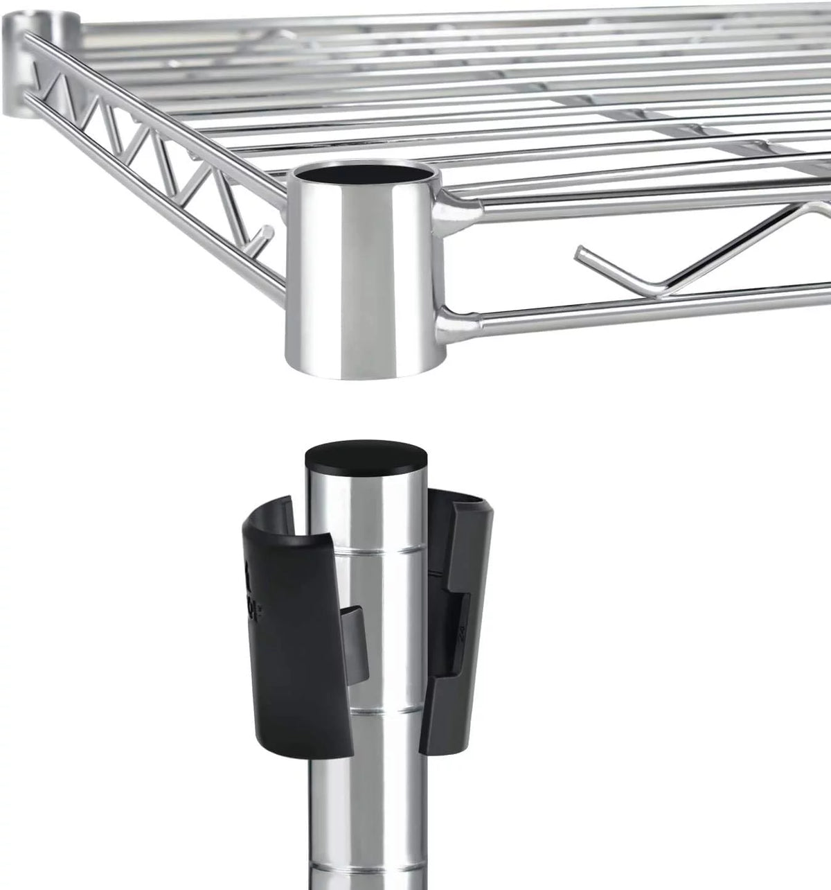 Heavy Duty 3-Shelf Steel Wire Shelving with Wheels T692