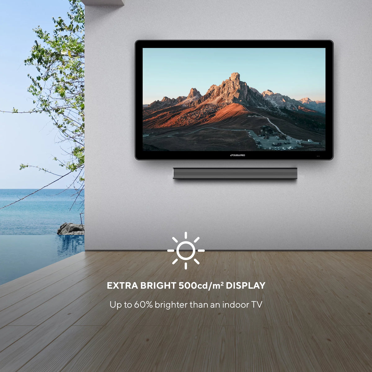 43 Outdoor Partial Shade 4K UHD LED TV with Waterproof Remote F42667