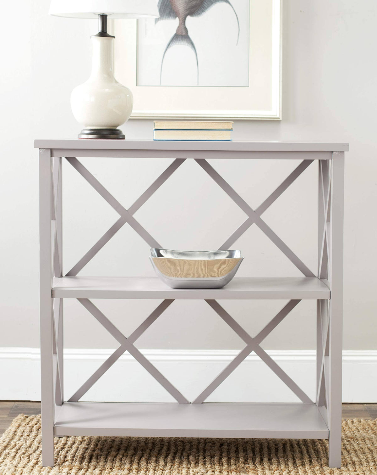 Grey Open Bookcase X795906