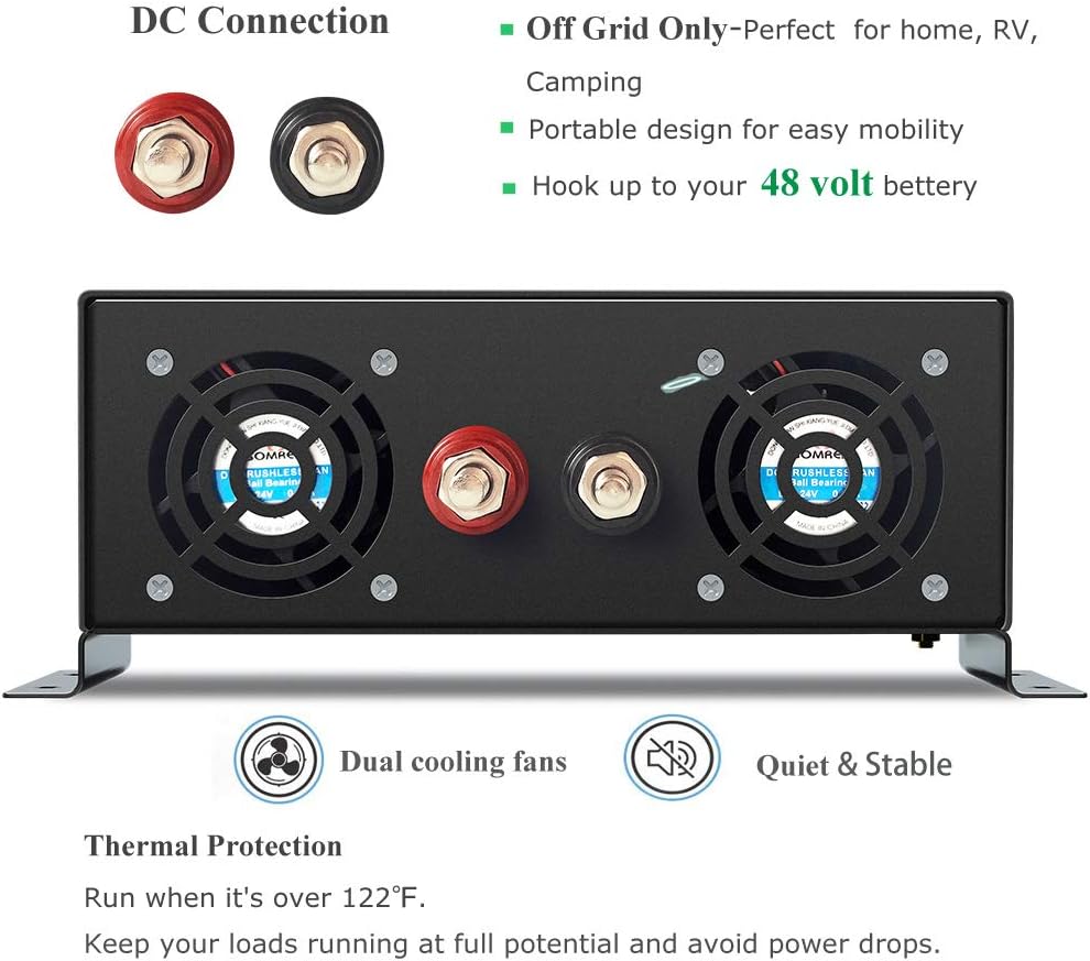 1500W 48V Pure Sine Wave Power Inverter with Remote Controller F78755