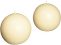 Yellow Citronella Ball Candles 2pc B42331
