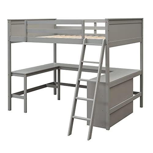 Espresso Twin Over Twin Bunk Bed with Trundle and 3 Drawers K103