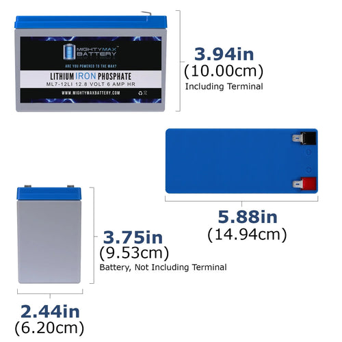 12V 7AH Lithium Replacement Battery 4 Pack N692