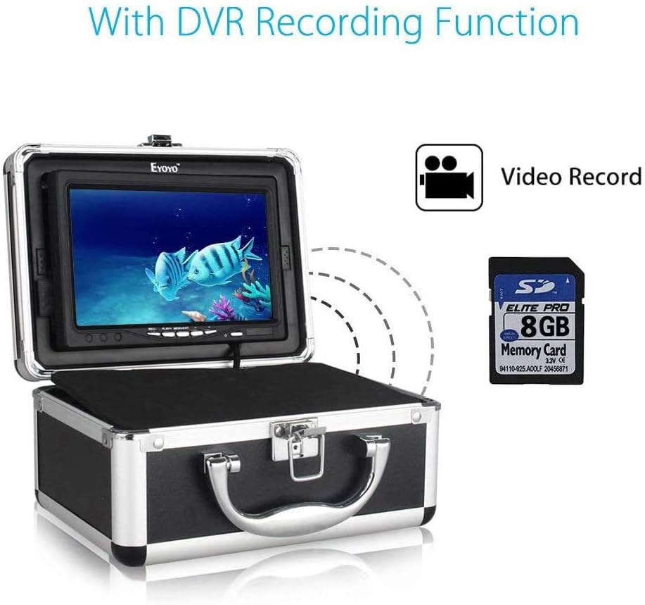 7 inch LCD Monitor 1000TVL Camera 12pcs IR LED DVR Fishing Camera N71938