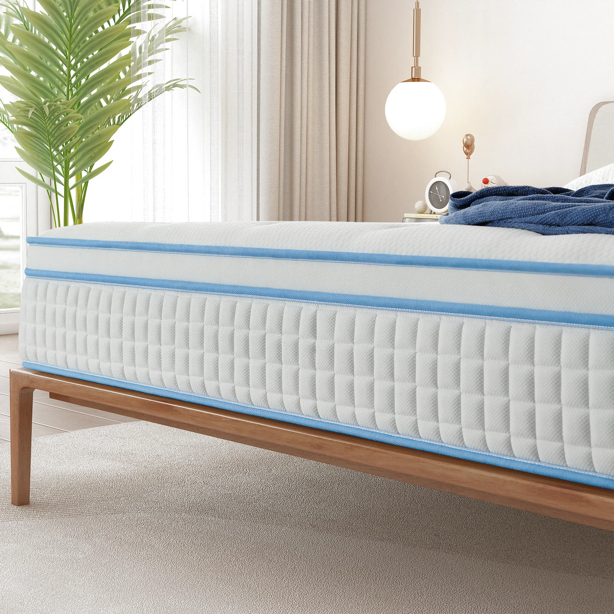 14 Inch Gel Memory Foam Innerspring Queen Mattress J488449