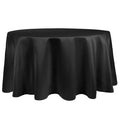 Black 120-Inch Round Tablecloth D281