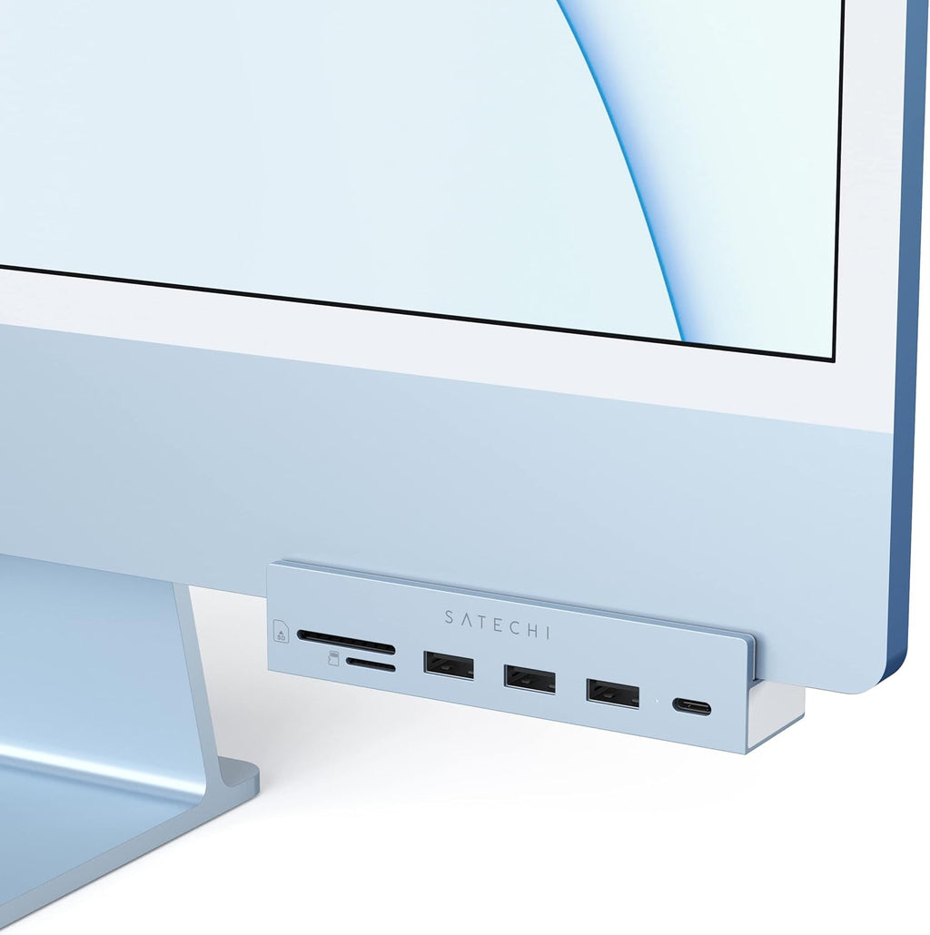 USB-C Clamp Hub with USB-C Data Port, USB-A 3.0 Data, Micro/SD Card Reader P5373