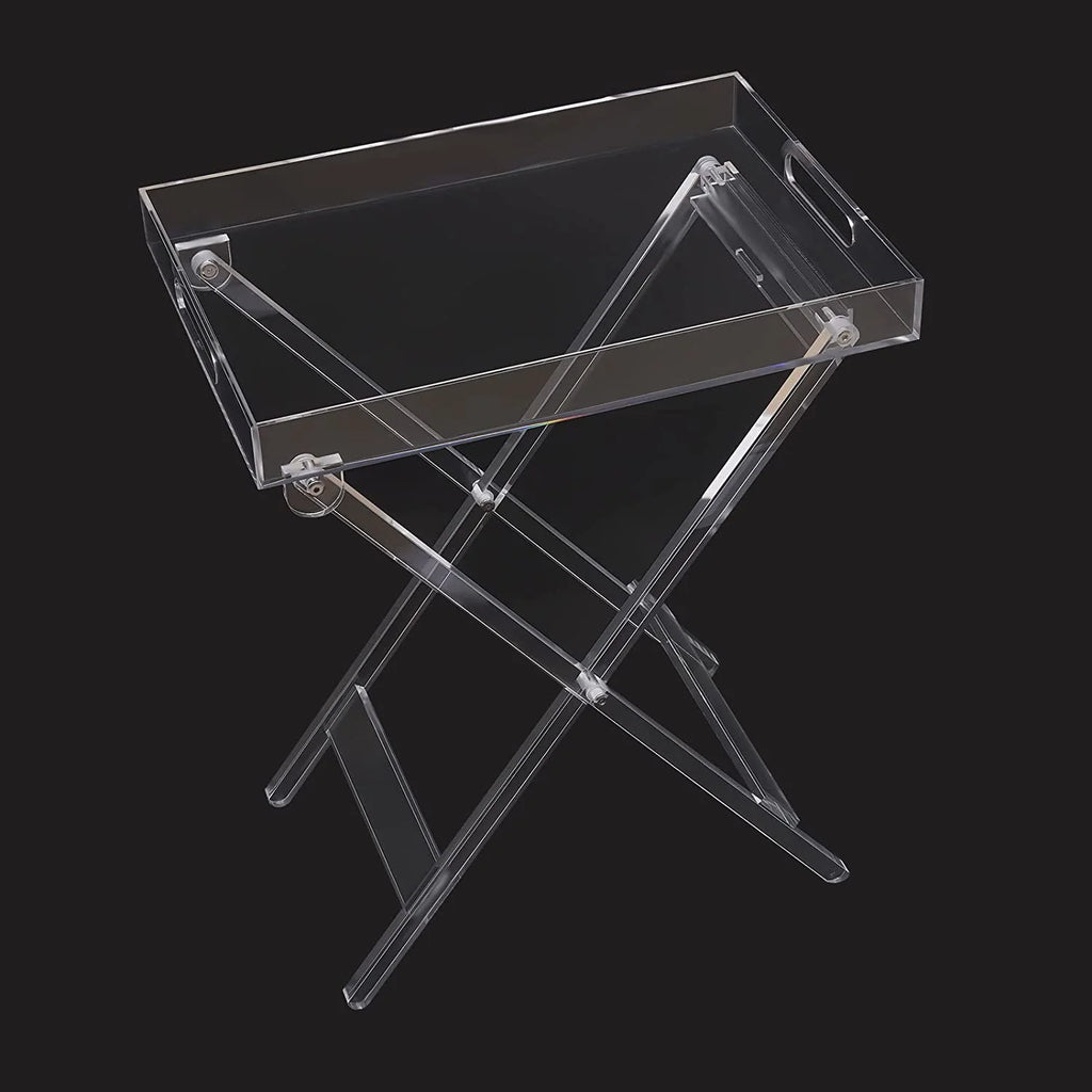 Clear Acrylic Folding Tray Table X7574