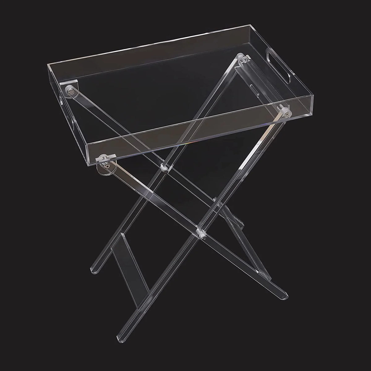 Clear Acrylic Folding Tray Table X7574