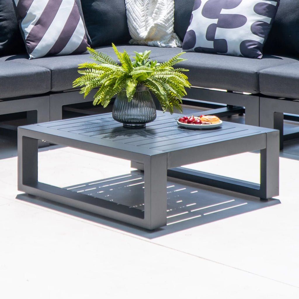 Grey Aluminum Outdoor Side Table V934