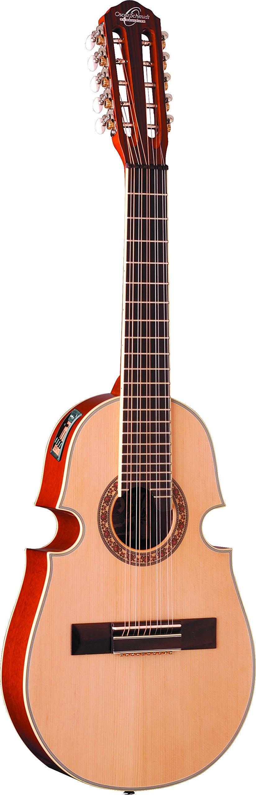 Acoustic Electric Cuatro 10 String Guitar Natural B3003