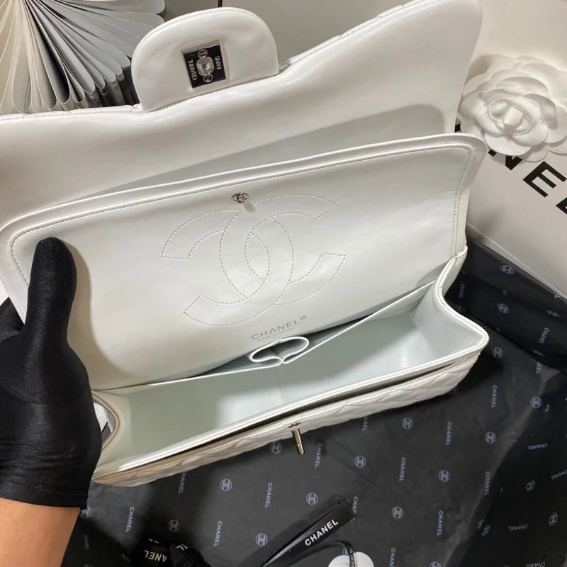 White Large Classic Handbag H5231