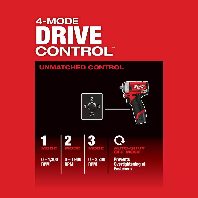 12V Lithium-Ion Brushless Cordless 1/4 in. Impact Wrench Z38556